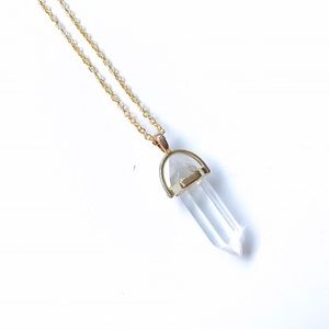 Clear Crystal Quartz Pendant
